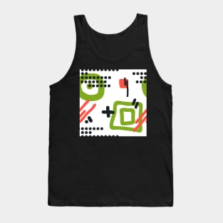 Modern hand draw colorful abstract seamless pattern Tank Top